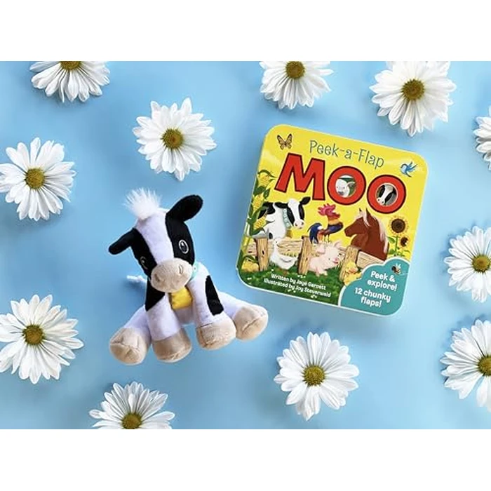 Moo: Peek-a-Flap Children's Board Book by Cottage Door Press - Image 6