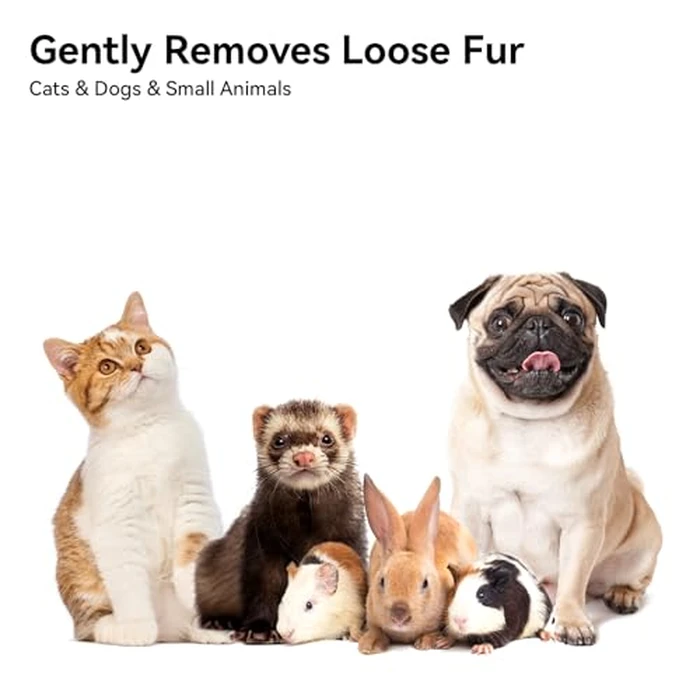 Aumuca Skin Friendly Self-Cleaning Slicker Brush for Dogs & Cats, Gentle Pet Grooming Tool for Shedding & Deshedding, Efficient Hair Remover for Long & Short Haired Pets by Aumuca - Image 7