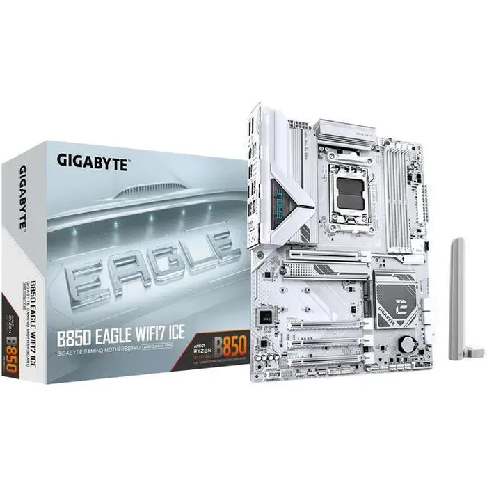 GIGABYTE B850 EAGLE WIFI7 ICE AMD AM5 LGA 1718 Motherboard, ATX, DDR5, 3x M.2, PCIe 5.0, USB-C, WIFI7, 2.5GbE LAN, EZ-Latch by GIGABYTE - Image 2