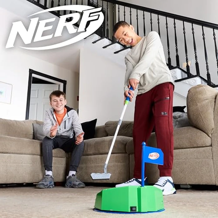 NERF Pivot Putt Golf Game - Automatically Fires Back the Golf Balls - 3 Modes of Play - Spin Mode for Challenge Play by Franklin Sports - Image 7
