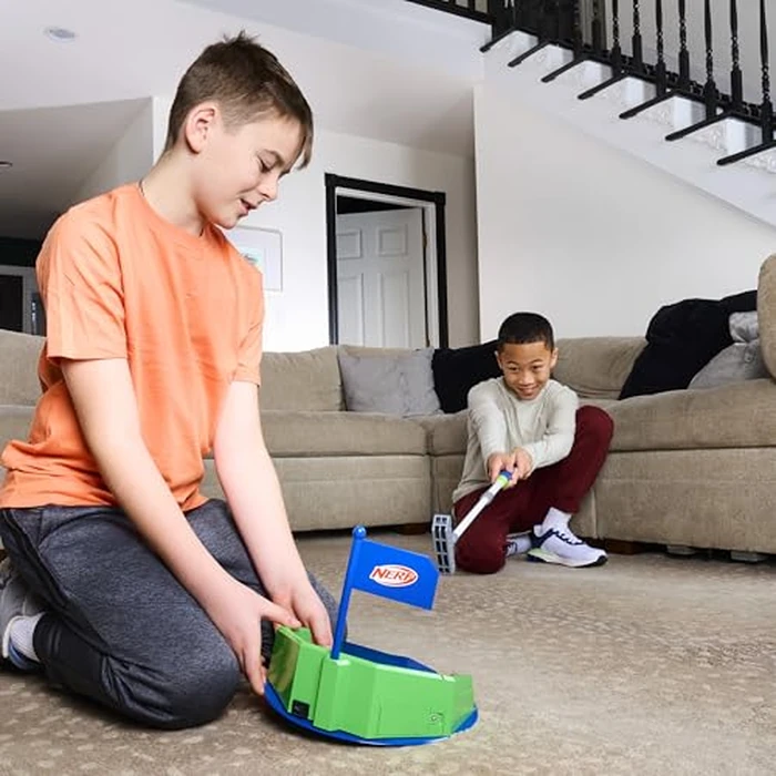 NERF Pivot Putt Golf Game - Automatically Fires Back the Golf Balls - 3 Modes of Play - Spin Mode for Challenge Play by Franklin Sports - Image 8