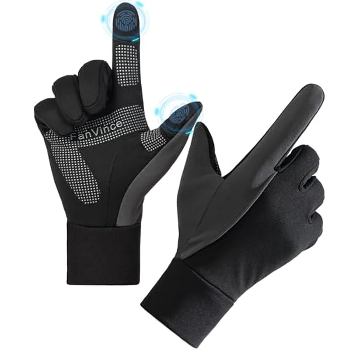 Winter Gloves Men Women Gifts: Inner Gloves Waterproof Windproof Snowproof Thermal Warm Cold Weather Gear Snow Touchscreenfingers Unisex for Outdoor Sports Daily Use Work Motorcycling Thanksgiving Day by FanVince - Image 1