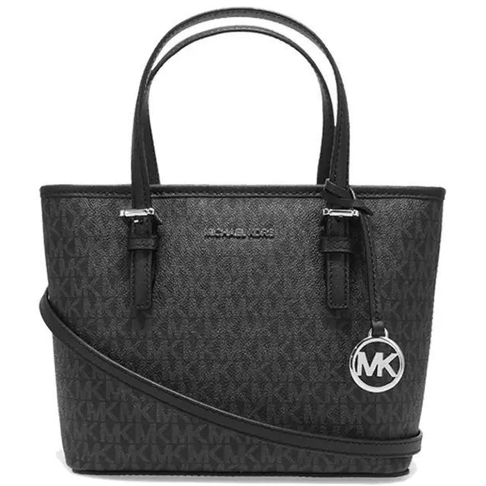 Michael Kors Jet Set Travel Women's Signature Pattern Tote Bag - Black by Michael Kors - Refurbished - Brand New condition - CA$303.98