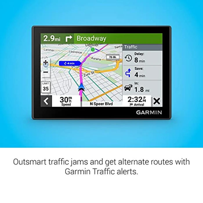 Garmin Drive(TM) 53 GPS Navigator, High-Resolution Touchscreen, Simple On-Screen Menus and Easy-to-See Maps, Driver Alerts by Garmin - Image 3