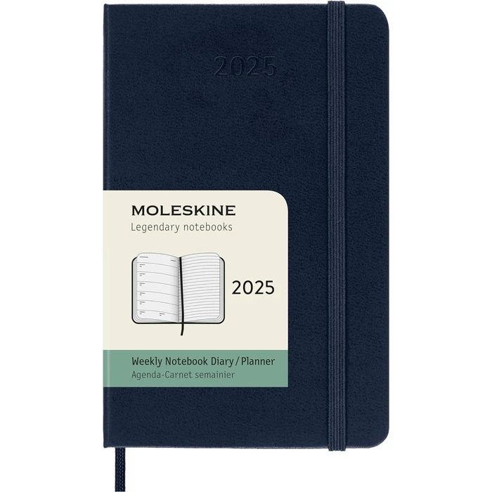 Moleskine Classic 12 Month 2025 Weekly Planner, Hard Cover, Large (5" x 8.25"), Sapphire Blue, 144 pages by Moleskine - Image 2