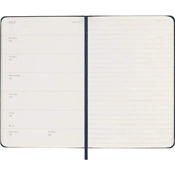 Moleskine Classic 12 Month 2025 Weekly Planner, Hard Cover, Large (5" x 8.25"), Sapphire Blue, 144 pages by Moleskine - Image 5