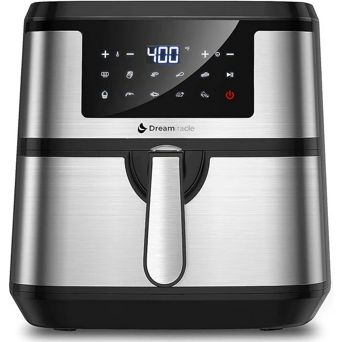 Dreamiracle Air Fryer XL 8Qt Digital Airfryer (KDF-519D) - Black/Silver by Dreamiracle - Refurbished - Excellent condition - US$68.04