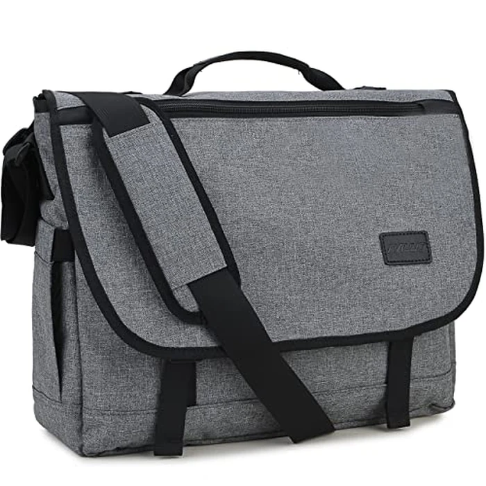 Messenger Bag for Men,RAVUO Water Resistant Lightweight 15.6 Inch Laptop Bag Satchel Crossbody Shoulder Bag with Luggage Strap by RAVUO - Used - Very Good condition