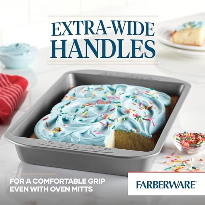 Farberware Nonstick Bakeware Covered Cake Pan, 9-Inch x 13-Inch by Farberware - Image 4