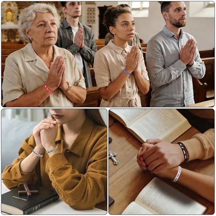 Pomeliary 30PCS WWJD Bracelets Bulk for Women Men, Christian Jesus W.W.J.D Adjustable Wristbands What Would Jesus Do Bracelets 30 Items 15 Colors by Pomeliary - Image 5