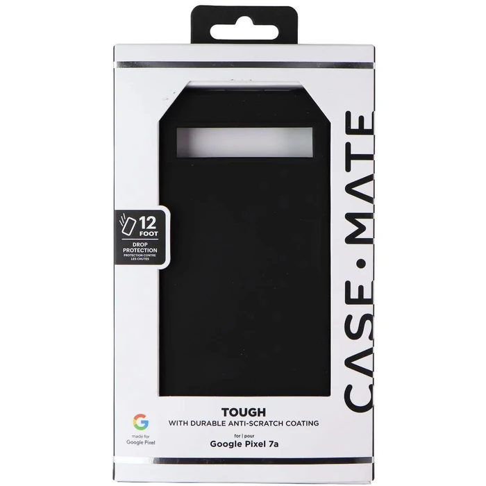 Case-Mate Tough Series Hardshell Case for Google Pixel 7a - Black by Case-Mate - Refurbished - Brand New condition