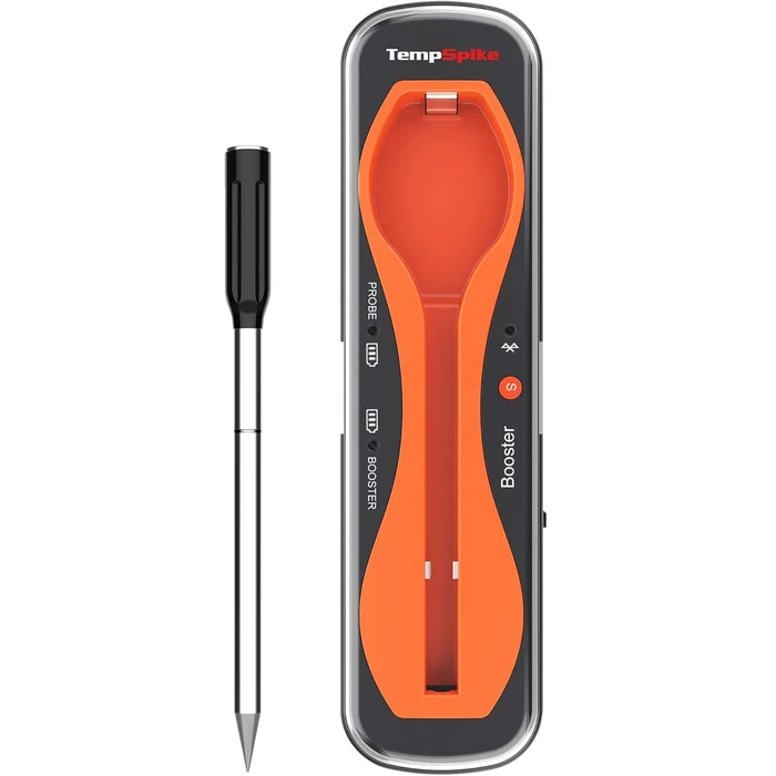 ThermoPro TempSpike Premium Truly Wireless Meat Thermometer with 500-Ft Remote Range - Orange by ThermoPro - Refurbished - Premium condition - CA$57.74