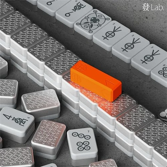 Green Dragon Lab Mono Mahjong Set - Premium Standard Chinese Mahjong with 144 Tiles + 4 Jokers, High-End Aluminum & Acrylic Construction, Dual-Language Rulebook, Lux Storage Case(專業中式麻將) by Pochita - Image 5
