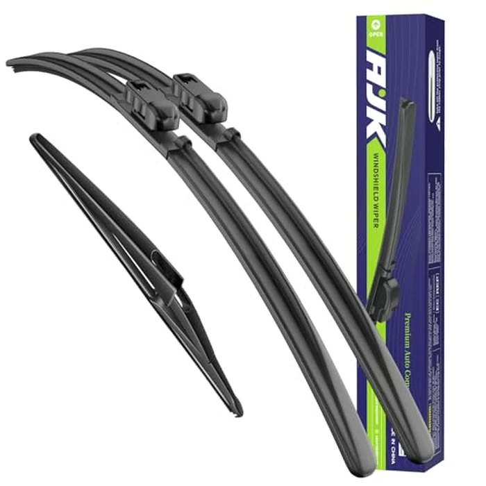 AJK Front and Rear Windshield Wipers for Mercedes-Benz GLE 2016 2017 2018 2019, 3 Piece All Weather OEM Quality Automotive Replacement Back Wiper Blades for My Car by AJK - Image 1