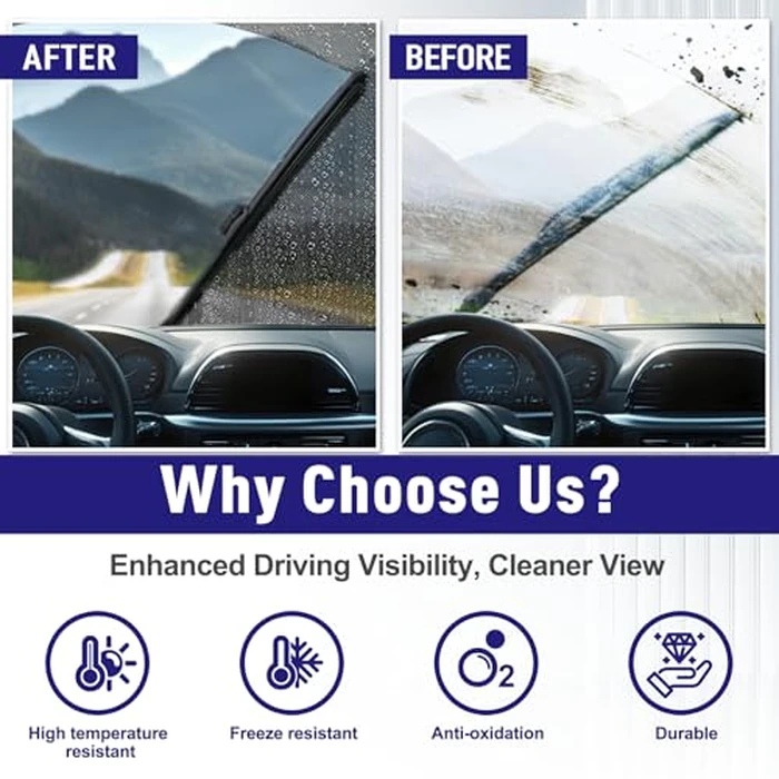 AJK Front and Rear Windshield Wipers for Mercedes-Benz GLE 2016 2017 2018 2019, 3 Piece All Weather OEM Quality Automotive Replacement Back Wiper Blades for My Car by AJK - Image 6