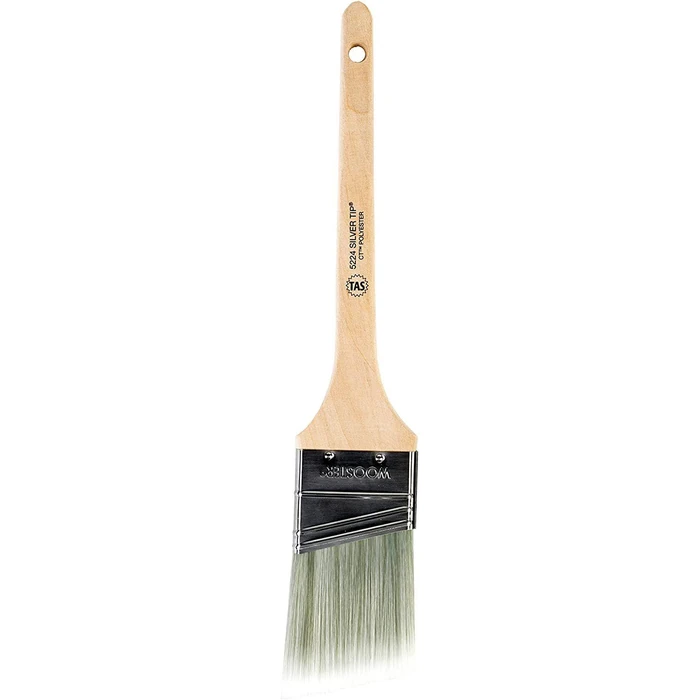 Wooster Brush 5224-2 Silver Tip Thin Angle Sash Paint Brush 2-Inch (2 Pack) - Brown by Wooster Brush - Image 2