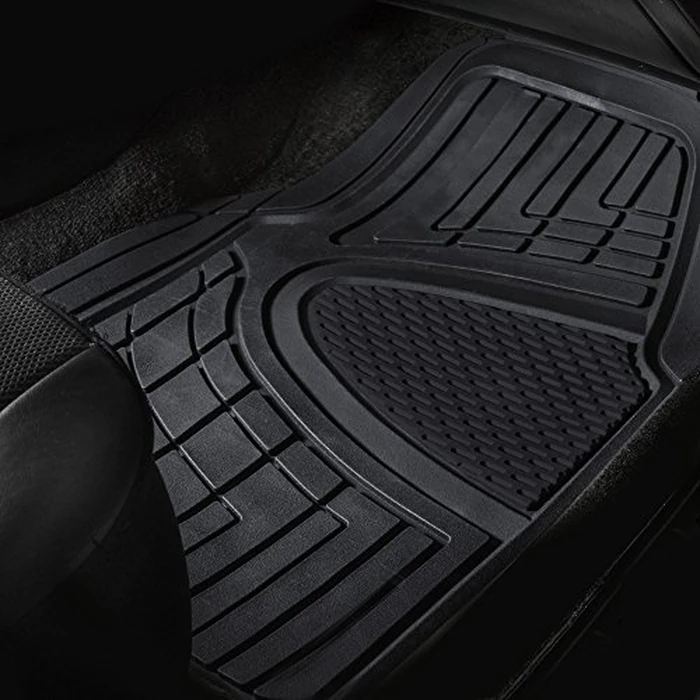 FH Group Automotive Floor Mats Universal Fit Climaproof for All Weather Protection Heavy Duty Rubber fits Most Cars, SUVs, and Trucks, Trim to Fit Black by FH Group - Image 3