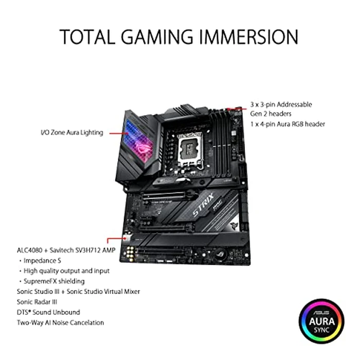 ASUS ROG Strix Z690-E Gaming WiFi 6E LGA 1700(Intel 12th Gen) ATX Gaming Motherboard(PCIe 5.0,DDR5,2.5 Gb LAN,Thunderbolt 4,5xM.2,1xPCIe 5.0 M.2,ROG Hyper M.2 Card,Front Panel USB 3.2 Gen 2x2 Type-C) by ASUS - Image 5