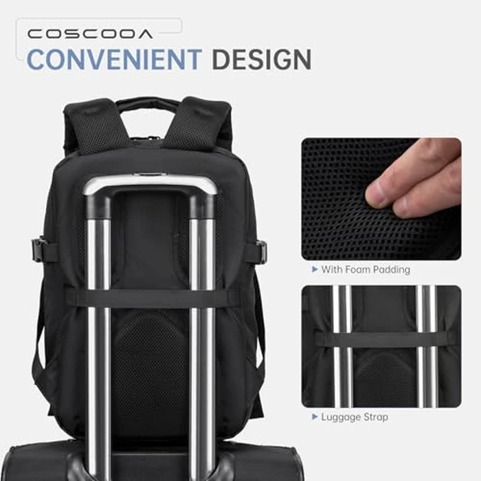 COSCOOA Small Travel Backpack 20L,Personal Item Bag 40x30x15cm,Flight Approved Underseat Travel Bag,Carry on Luggage Bag,Mochila de Viaje,Cabin Size Backpack by COSCOOA - Image 5