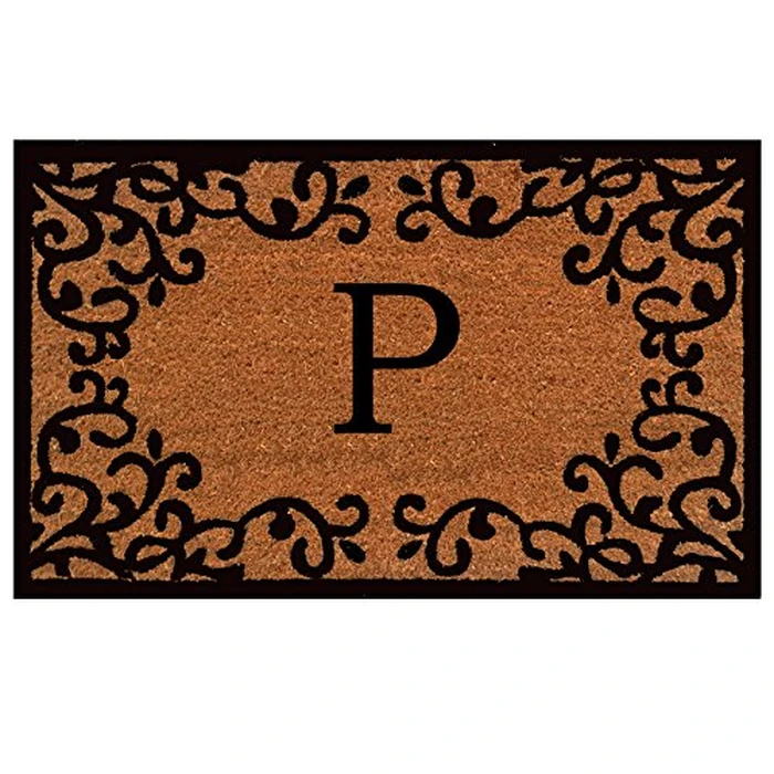 Calloway Mills 180022436P Chateaux Monogram Doormat, 24" x 36" (Letter P) by Calloway Mills - Used - Very Good condition