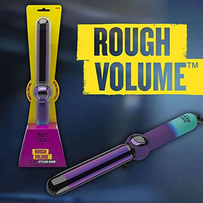 Bed Head Rough Volume Digital Hair Curling Wand | Fast Heat Up and Massive Shine, (1-1/4 in) by Bed Head - Image 5