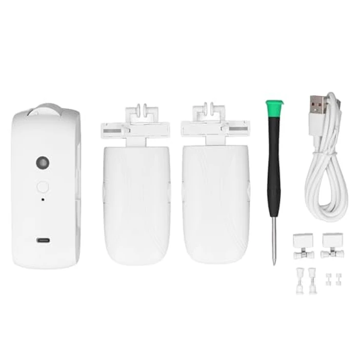 Automatic Curtain Opener, Smart Curtain Opener and Closer with Remote Control, High Performance Motor, Quiet Operating Automatic Curtain Controller for U Shaped I Shaped Rail by Xiuganpo - Used - Good condition - CA$60.15