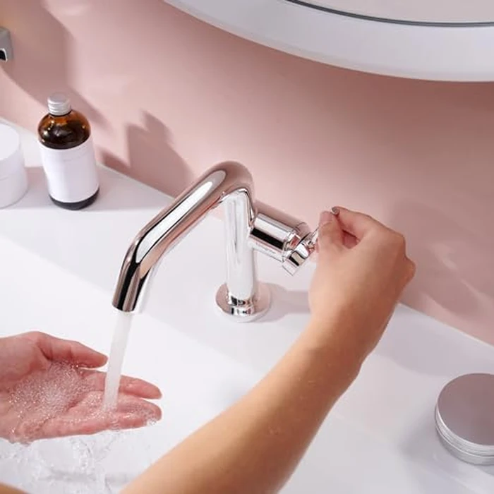 hansgrohe Tecturis S -Handle -Hole 6-inch Tall Bathroom Sink Faucet in Chrome, 73321001 by Hansgrohe - Image 4