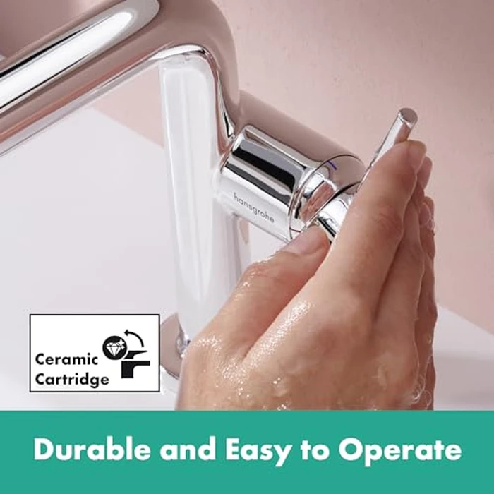 hansgrohe Tecturis S -Handle -Hole 6-inch Tall Bathroom Sink Faucet in Chrome, 73321001 by Hansgrohe - Image 7
