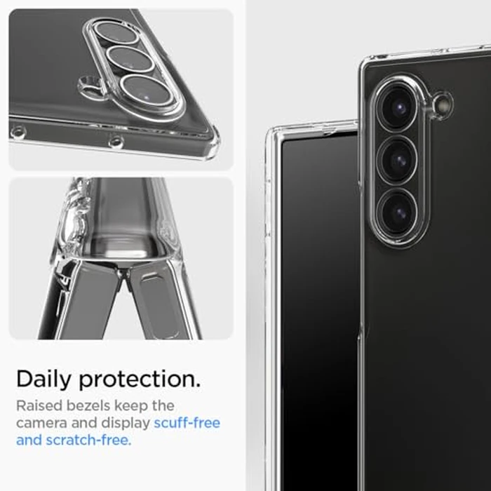 Spigen Ultra Hybrid Pro Designed for Galaxy Z Fold 6 Case (2024) [Hinge Protection] [Anti-Yellowing] - Crystal Clear by Spigen - Image 7