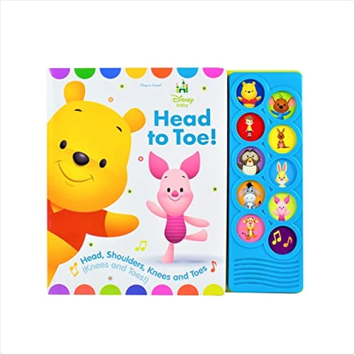 Disney Baby Winnie the Pooh - Head to Toe! 10-Button Sound Book - PI Kids by PI Kids - Used - Acceptable condition - US$5.27