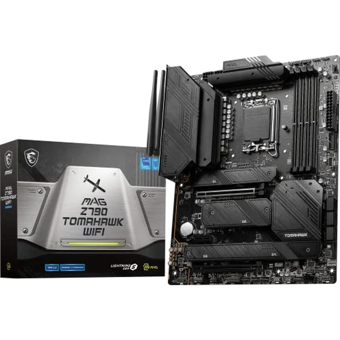 MSI MAG Z790 Tomahawk WiFi Gaming Motherboard (Supports 12th/13th/14th Gen Intel Processors, LGA 1700, DDR5, PCIe 5.0, M.2, 2.5Gbps LAN, USB 3.2 Gen2, HDMI/DP, Wi-Fi 6E, Bluetooth 5.3, ATX) by msi - Used - Like New condition