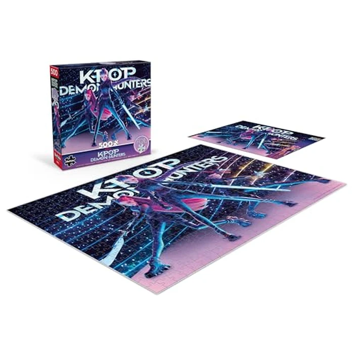 Buffalo Games - HUNTR/X - 500 Piece Kpop Demon Hunters Foil Jigsaw Puzzle - Colorful Puzzles - Precision-Cut Pieces, Beautiful Artwork, and Hours of Fun by CEACO - Image 4