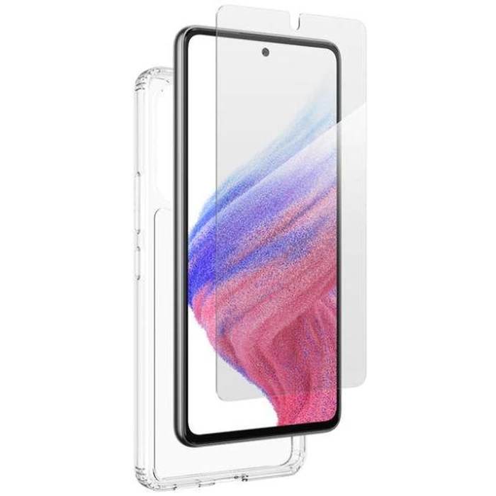Zagg Bundle Pack Glass Screen Protector & Protective Phone Case for Samsung Galaxy A53 5G - Clear by Zagg - Refurbished - Brand New condition - US$11.04