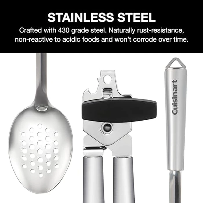 Cuisinart 6-Piece Stainless Steel Kitchen Utensils Set, Fusion Pro Collection (CTG-14-6PTC) by Cuisinart - Image 2