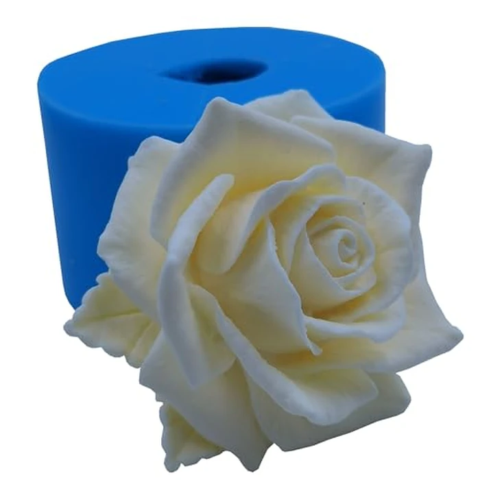 Bloom Rose Flower 3D Silicone Mold for Resin Flower Soap Candle Making DIY Molds Wedding Cake Mold Epoxy Decorating Craft Mould Baking Tools by I-BEST - Used - Like New condition