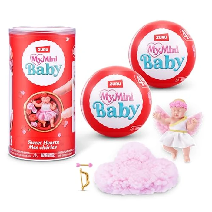 MY MINI Baby Sweet Hearts 2 Pack by ZURU - Collectible Mystery Capsule Baby Doll with Accessories & Playset, Realistic Miniature Toy for Girls Ages 3+ by ZURU MY MINI - Used - Very Good condition - US$18.62