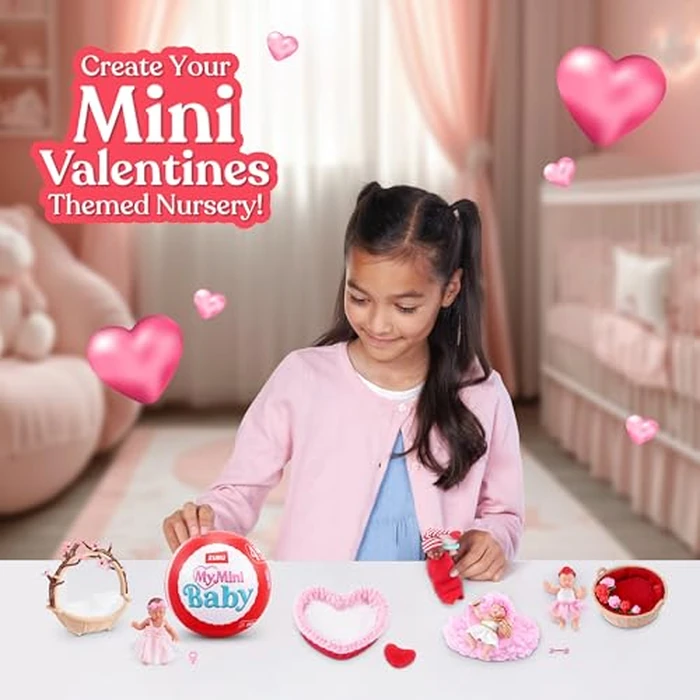 MY MINI Baby Sweet Hearts 2 Pack by ZURU - Collectible Mystery Capsule Baby Doll with Accessories & Playset, Realistic Miniature Toy for Girls Ages 3+ by ZURU MY MINI - Image 5