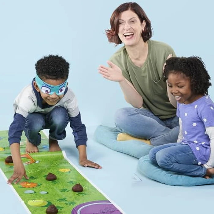 Don't Step in It! Preschool Game I Blindfolded, Poop Party Game | Spinner with 8 Fun Animal Moves | Ages 4+| 1+ Players I Funny Kids Board Games by Hasbro Gaming - Image 8