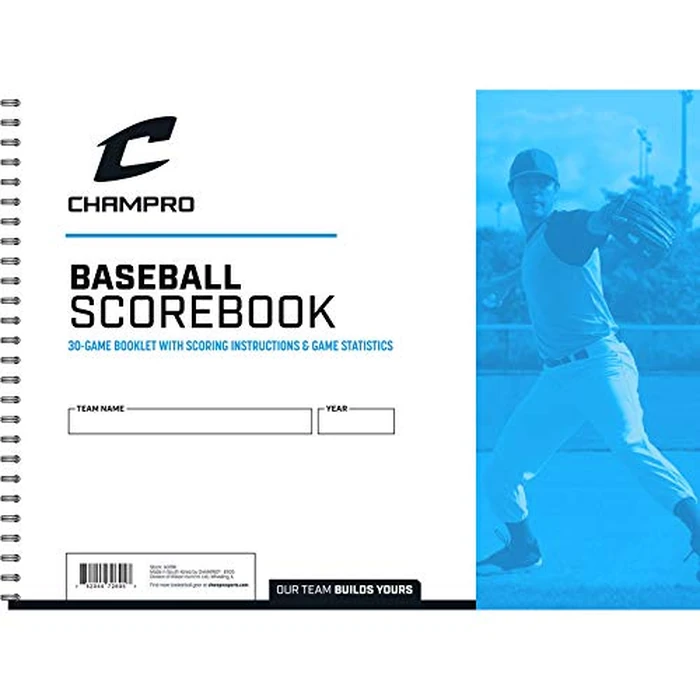 Champro Baseball Score Book (White), 28 pages by CHAMPRO - Used - Very Good condition