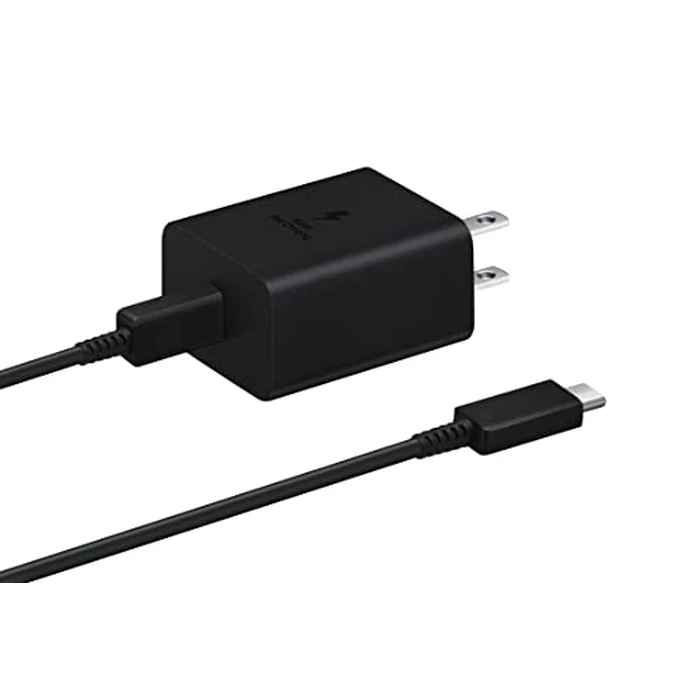 SAMSUNG 45W Power Adapter (w/Cable C-to-C),USB,Black by Samsung - Used - Very Good condition