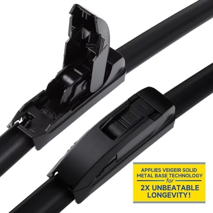 22 inch + 17 inch Compatible with SUBARU Impreza 2007-2004 CHEVROLET Cavalier 2005-1999 Cobalt 2010-2005 Front Windshield Wiper Blade Original Equipment Automotive Replacement J/U Hook Blades 2 Pack by VEIGEIR - Image 2