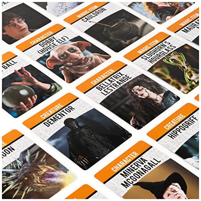 Hedbanz, Harry Potter Wizarding World 2022 Edition with New Cards Family Board Game Gift Toy Merchandise Books Movies Card Game House Headbands, for Adults & Kids Ages 6 and up by Spin Master Games - Image 8