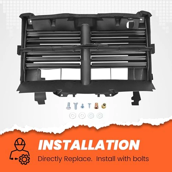 HECASA Active Grille Shutter Assembly w/o Actuator Compatible with 2013-2018 Ram 1500 2019-2024 Ram 1500 Classic Replacement for CH1206110 68302660AA 68302660AB Radiator Shutter by HECASA - Image 7