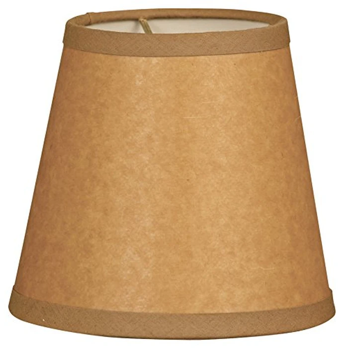 Royal Designs 6" Parchment Empire Brown Chandelier Lamp Shade, 4 x 6 x 5.5 (CS-952-6BR/P) by Royal Designs, Inc. - Used - Like New condition