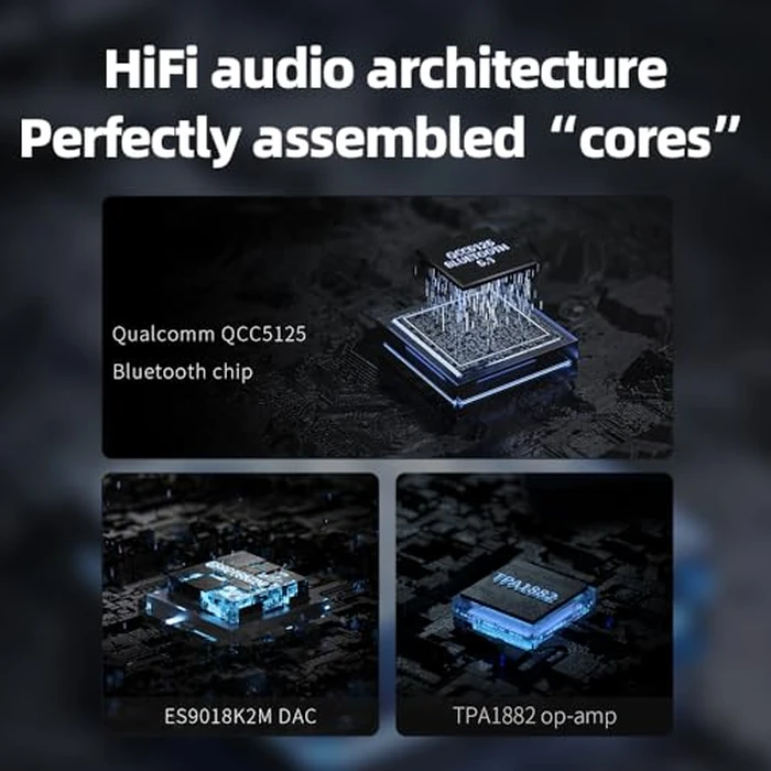 FiiO BR13 HiFi Bluetooth 5.1 Music Receiver Long Range Bluetooth Adapter with USB DAC, LDAC/aptX Low Latency, OLED Display & RCA Optical Coaxial Output for Home Stereo,PC/TV by FiiO - Image 9