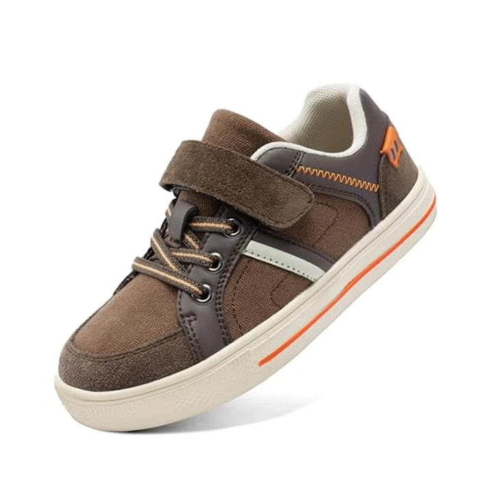 DREAM PAIRS Kid Sneakers Girls Boys School Loafers Shoes LilLegends TimberTot,Size 10 Toddler,Brown/Orange,151014-K by DREAM PAIRS - Used - Very Good condition - US$9.71