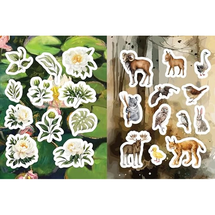 Flora, Fauna, Botanicals, and Bees Sticker, Color & Activity Book: Over 200 Unique Stickers by Chartwell Books - Image 5