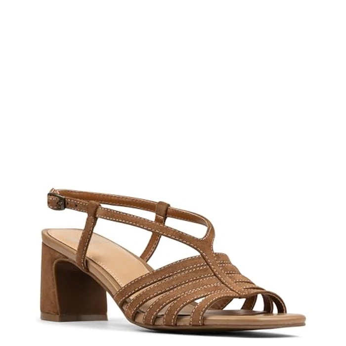 Donald Pliner Women's Kalah Heeled Sandal, Size 11 in Saddle Suede, Comfortable & Cute Dressy Casual Heels for Women, Everyday Essential Ladies Shoes for Office Work, Business, Events by Donald J Pliner - Image 2