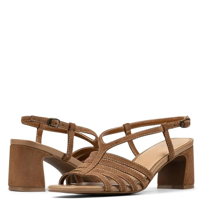 Donald Pliner Women's Kalah Heeled Sandal, Size 11 in Saddle Suede, Comfortable & Cute Dressy Casual Heels for Women, Everyday Essential Ladies Shoes for Office Work, Business, Events by Donald J Pliner - Image 8