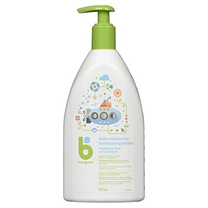 Babyganics Fragrance-Free Baby Body Lotion for Dry Skin, Daily Baby Lotion and Body Moisturizer, Formulated with Plant-Based Ingredients like Shea Butter and Cocoa Butter, 502 ml Bottle, Packaging May Vary by BabyGanics - Used - Like New condition - CA$9.95